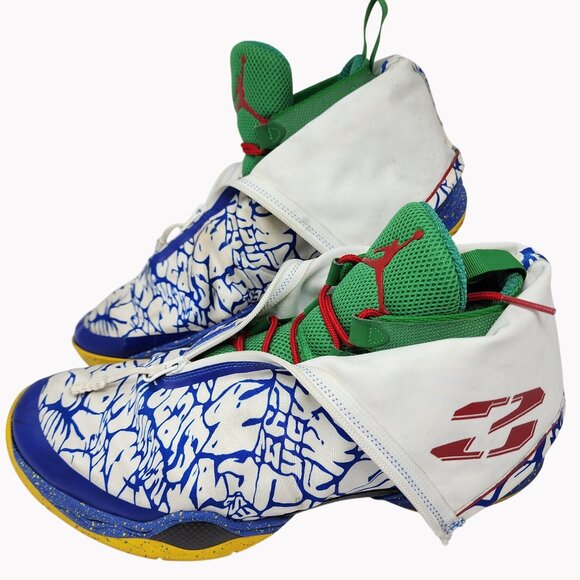 Air Jordan XX8 "Do The Right Thing" Mens Sneakers US 14 Blue White Green - Picture 2 of 15